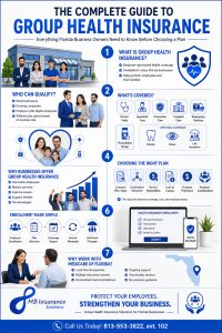 The complete guide to group health insurance infographic
